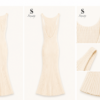 tss white ribbed dress collage
